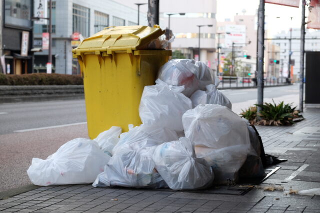 画像：スーパーの回収事例